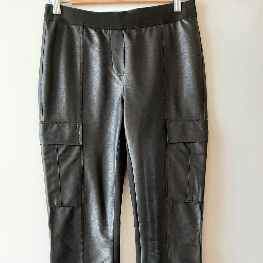 BCBG MAXAZRIA Faux Leather Legging Pants - Size Small
